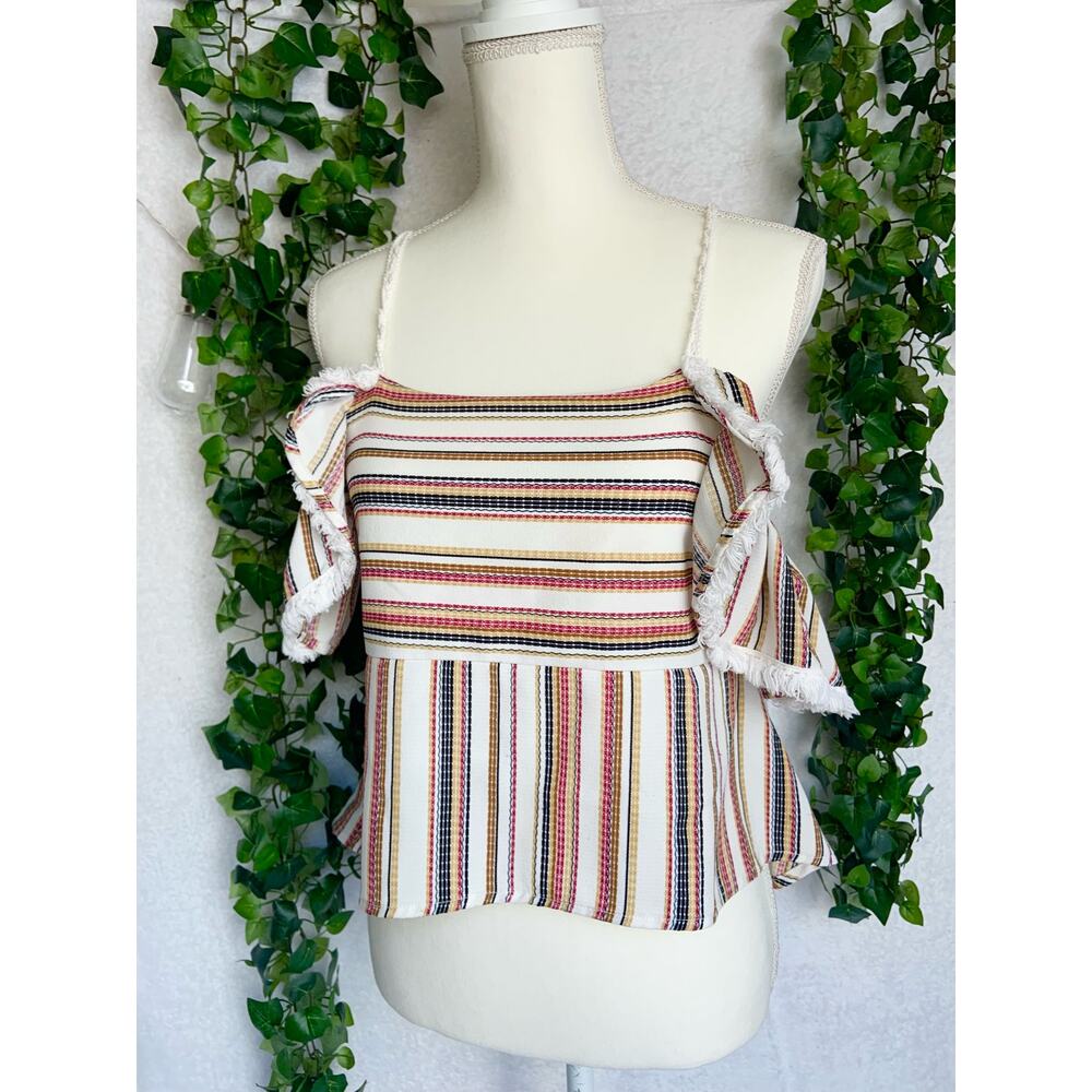 Anthropologie Moon River Striped Top Women’s Size Small